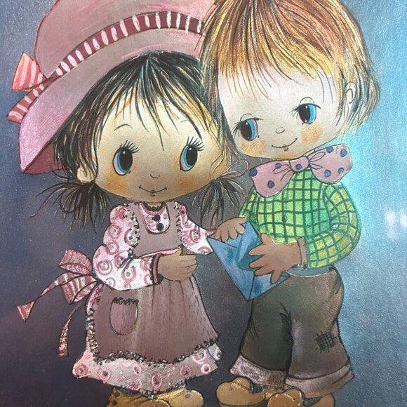 Vintage Cute Kids Wall Art | Framed Retro Illustration | Whimsical Nursery Decor - Picture 3 of 4